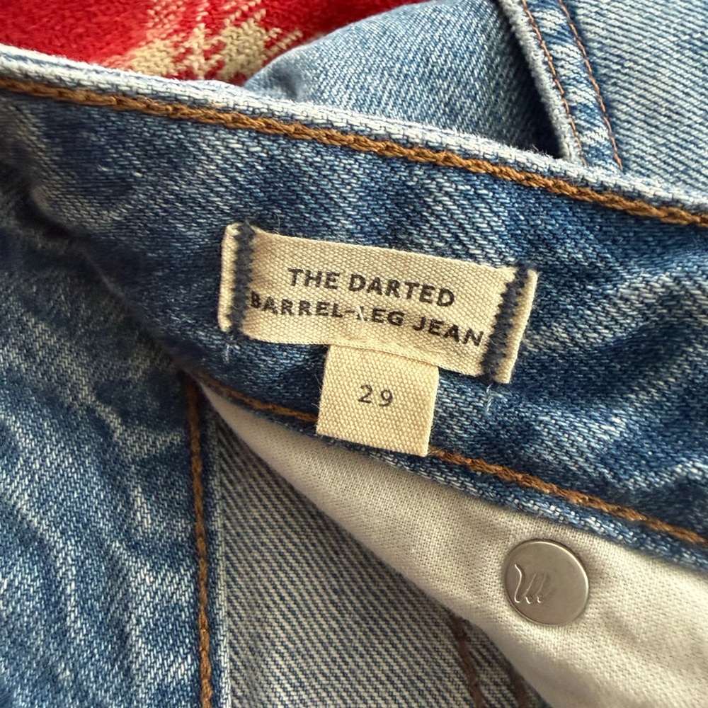 Madewell Darted Barrel-Leg Jeans - Light Blue - Picture 3 of 4